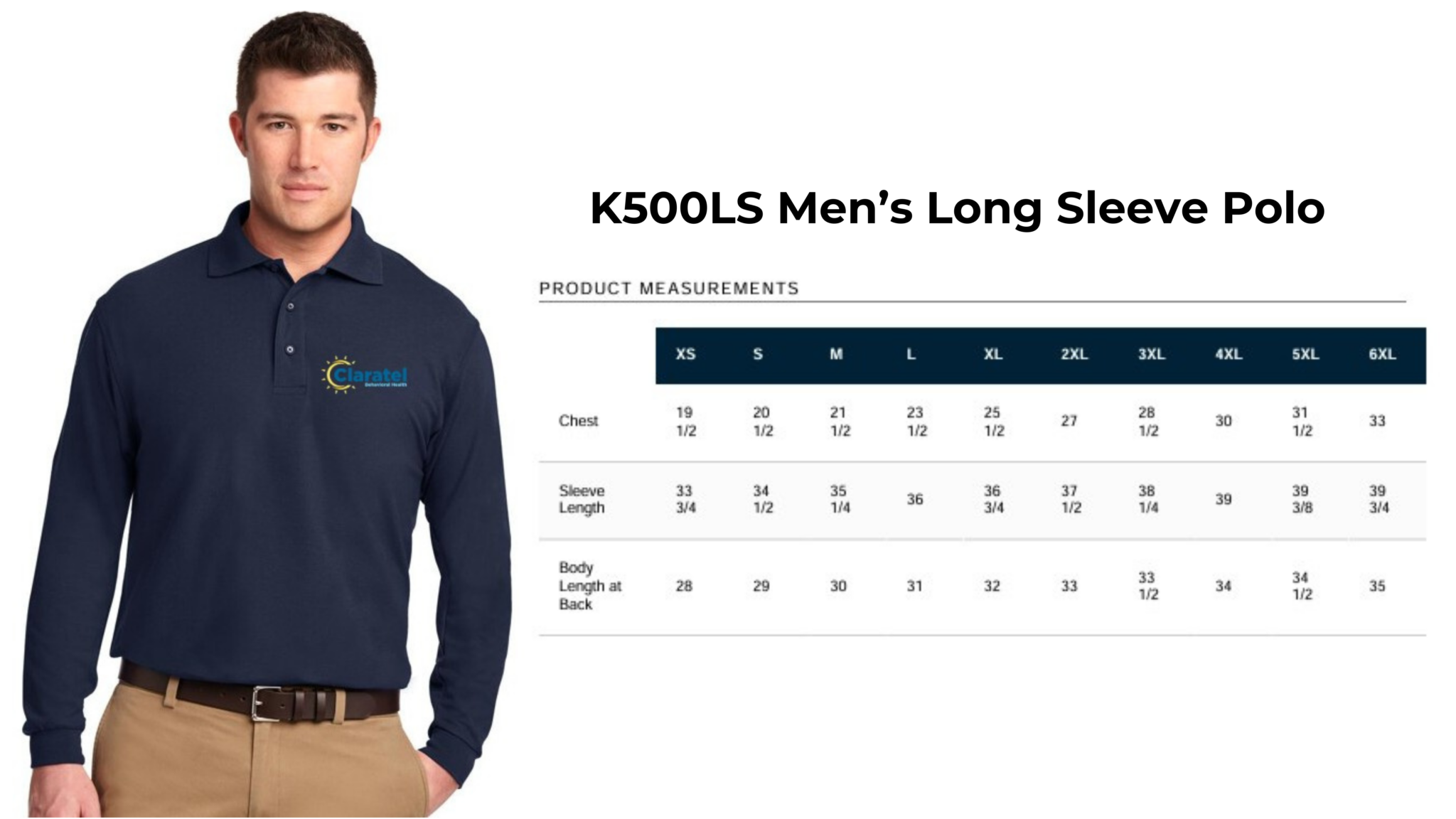 Men's Long Sleeve Polo