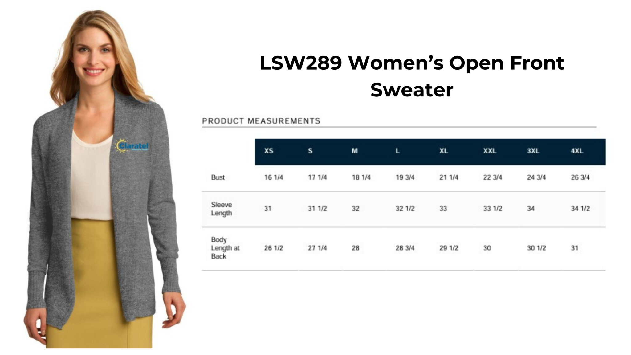 Women's Open Front Sweater