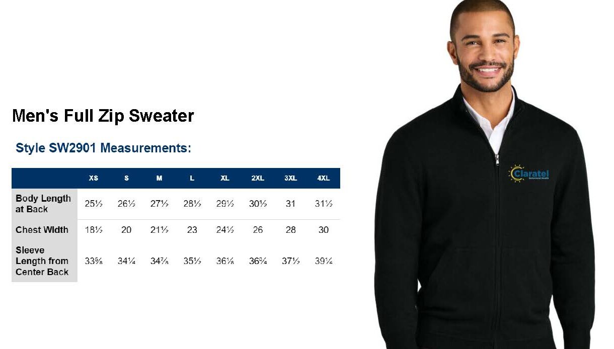 Men's Full Zip Sweater