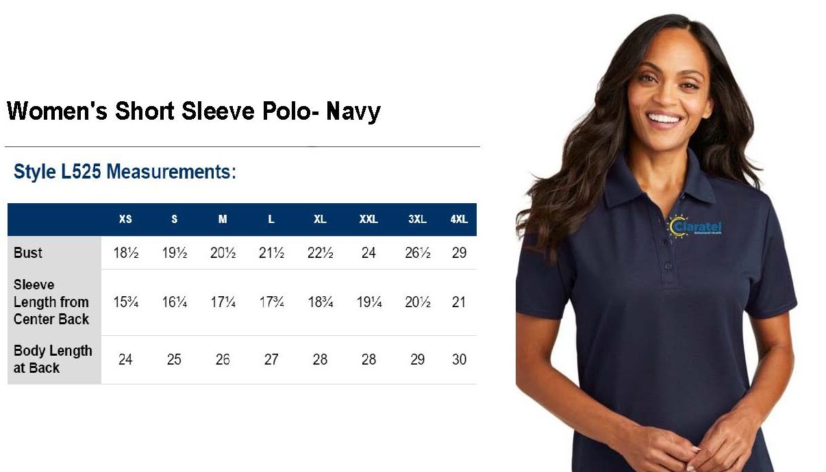 Women's Short Sleeve Polo - Navy