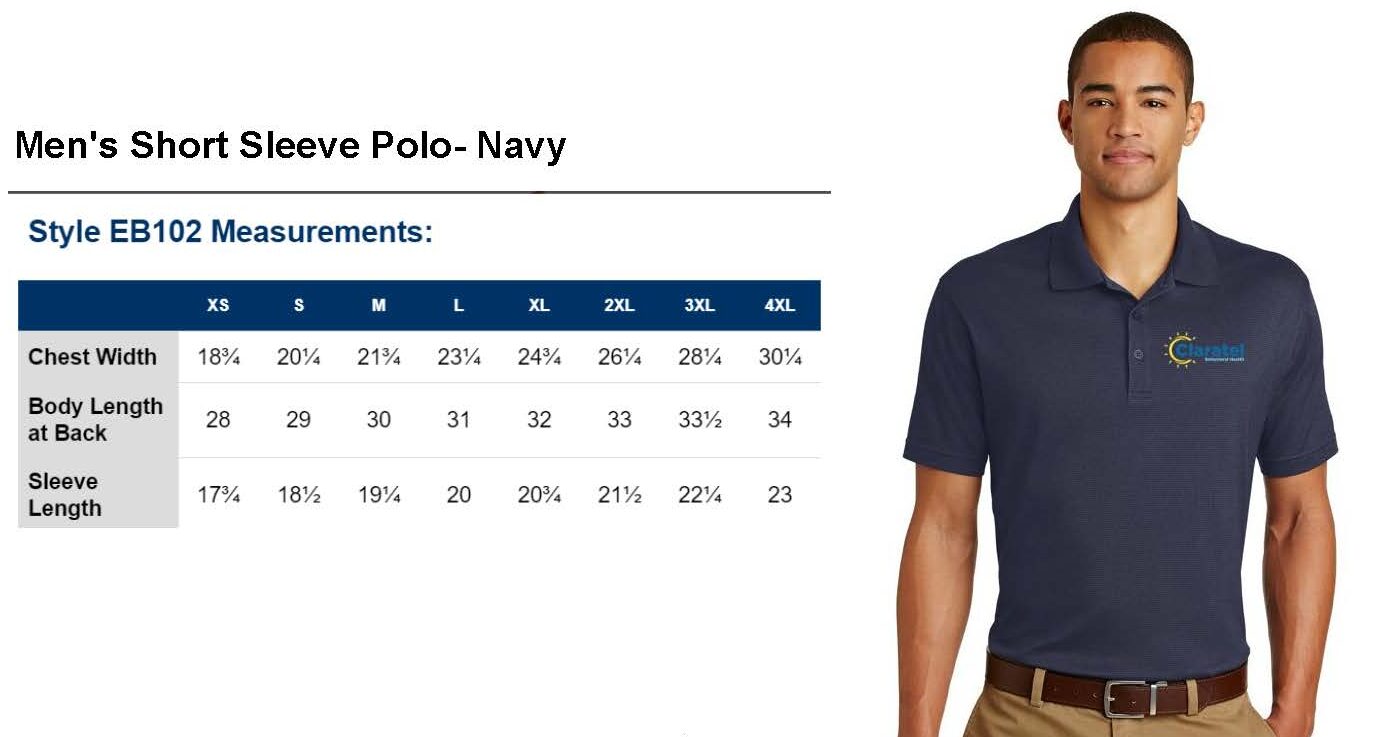 Men's Short Sleeve Polo - Navy