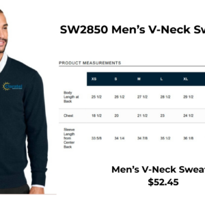 Men's V-Neck Sweater - Navy